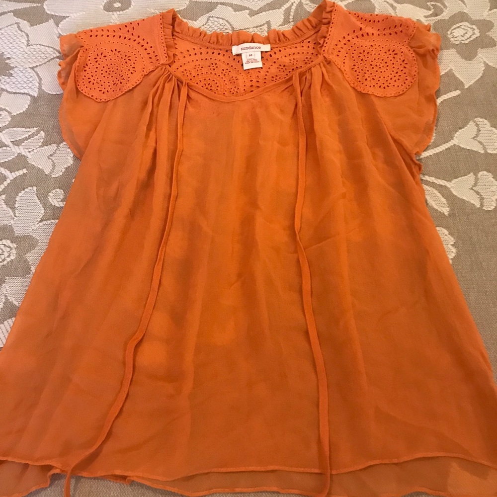 Sundance Silk Peasant-style Flowy Top